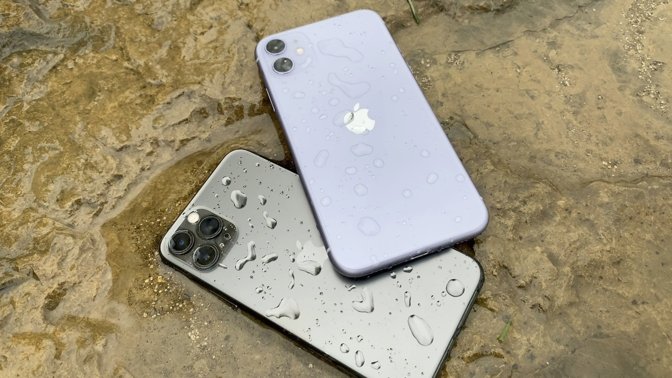 The iPhone 11 Pro has a water resistance rating of IP68