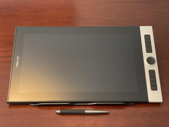 Customizable buttons on the side of the tablet, as well as a dial, can help improve your artistic workflow.