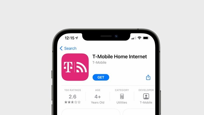 The T-Mobile Home Internet companion app allows for setup and personalization