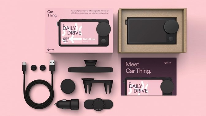 Items included in the Car Thing kit