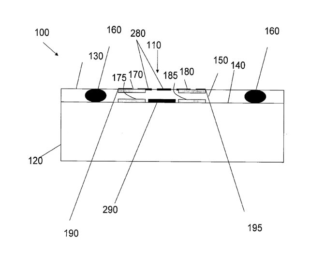 Detail from the patent showing one (of many) ways to determine when an invisible control has been pressed