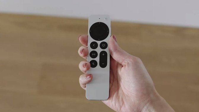 The new aluminum Siri Remote for Apple TV