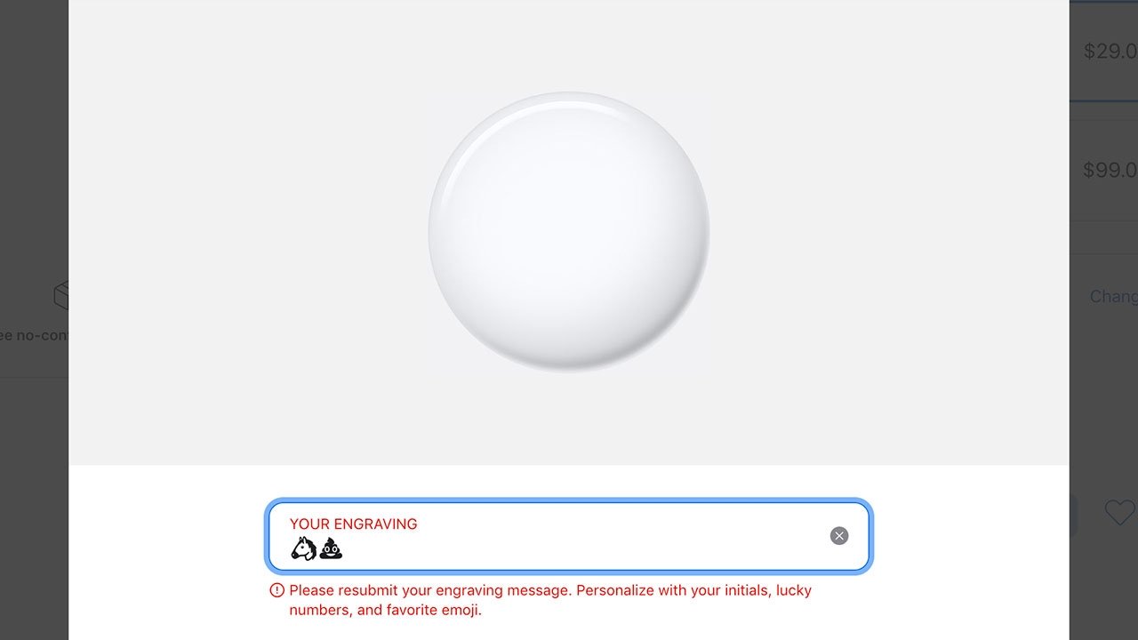 photo of Apple restricts offensive AirTag engravings, including emoji combinations image