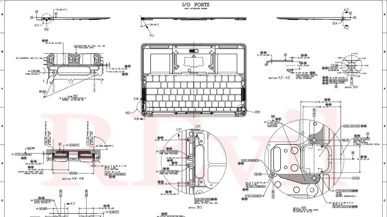 photo of Stolen Quanta documents show MacBook Pro with SD card slot, MagSafe image