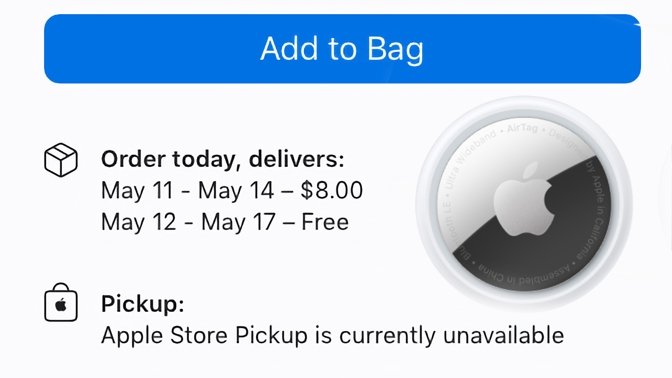 Apple's new AirTag is selling out