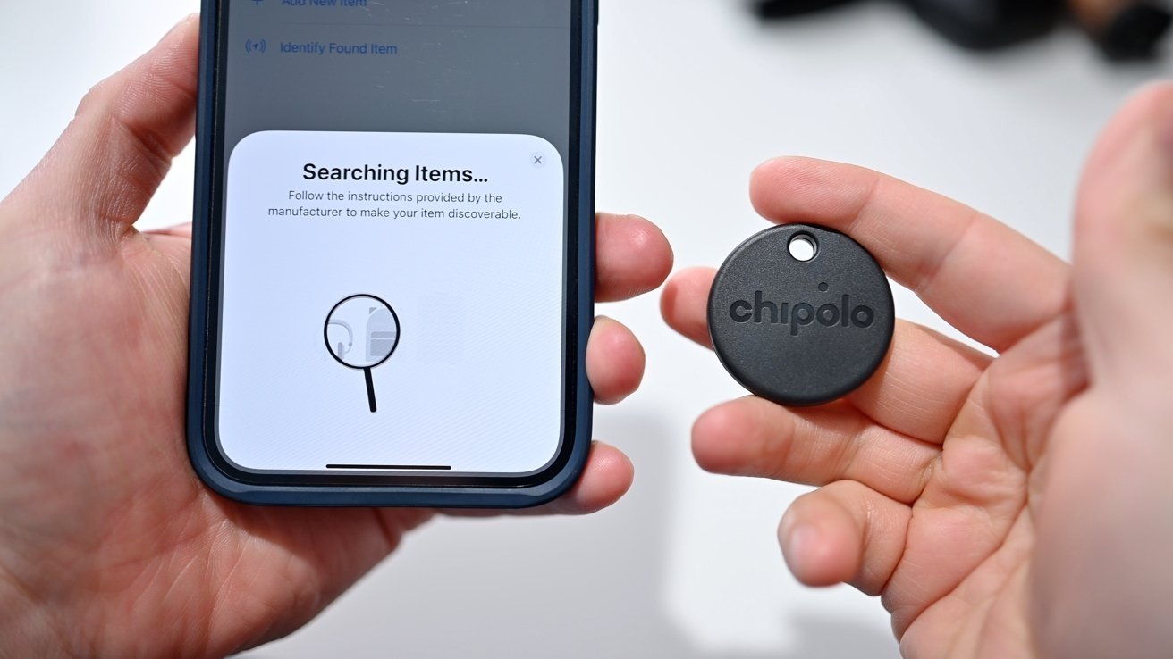 The Chipolo One Spot is a third-party tracker with Find My network support.