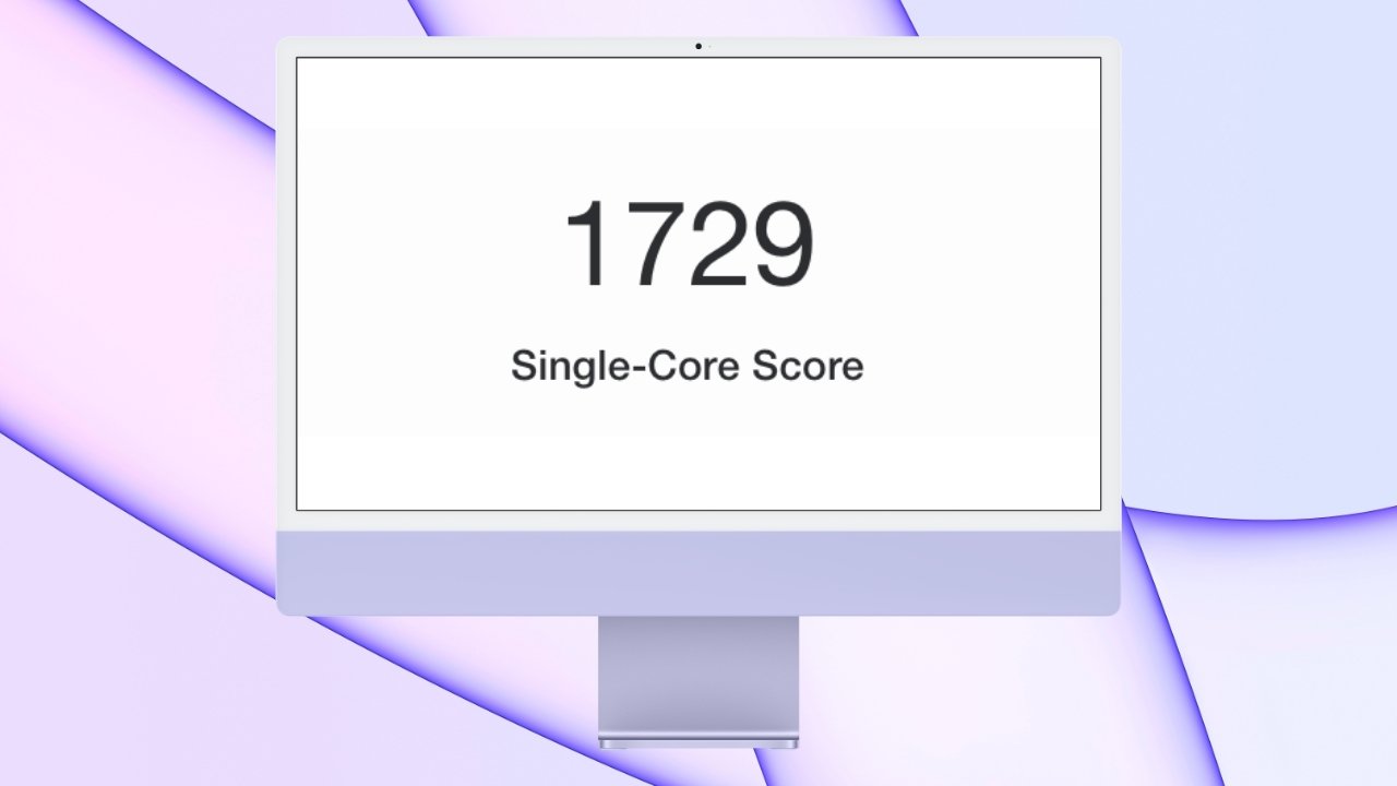 The 24-inch iMac performs in line with other M1-based Macs