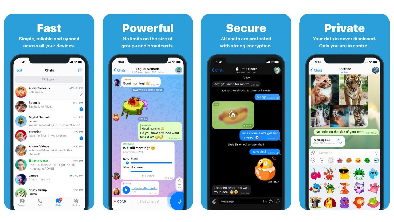 Telegram is a secure messaging app available across platforms