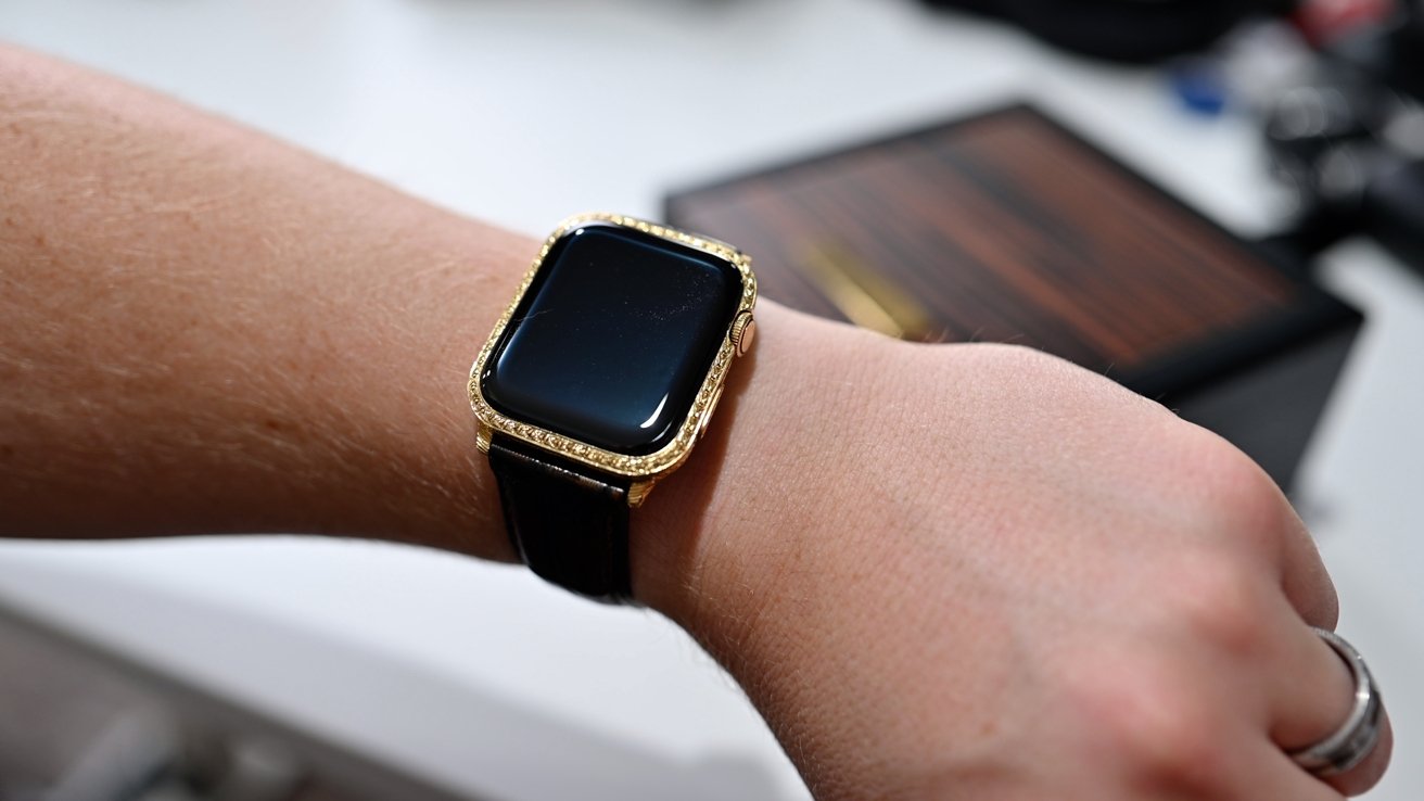 This gold-encased Apple Watch is a not-so-subtle hint to others of your wealth. 