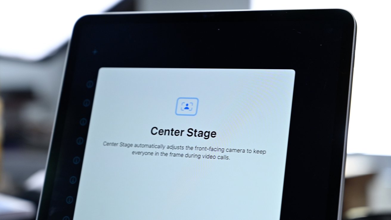 Center Stage on 12.9-inch iPad Pro (2021)