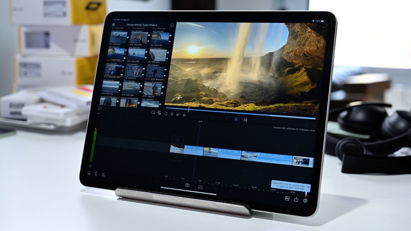 Editin in LumaFusion on 12.9-inch iPad Pro (2021)