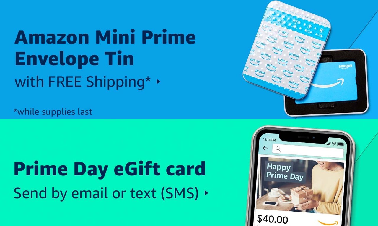 Prime members: get a $10 credit with $40 Amazon Prime Day gift card