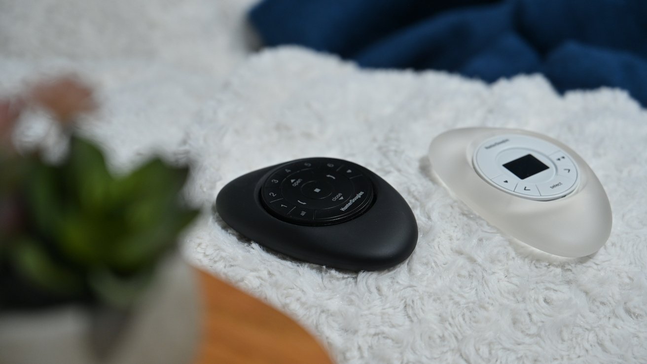 Our two Hunter Douglas Pebble controllers