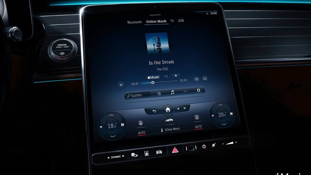 Mercedes-Benz adds Apple Music to infotainment system. Image Credit: Daimler