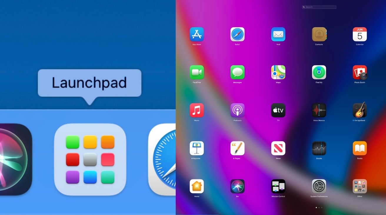 Настройка launchpad mac os