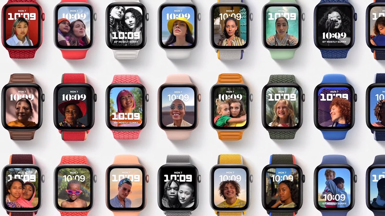 Apple added a new Portrait watch face in watchOS 8