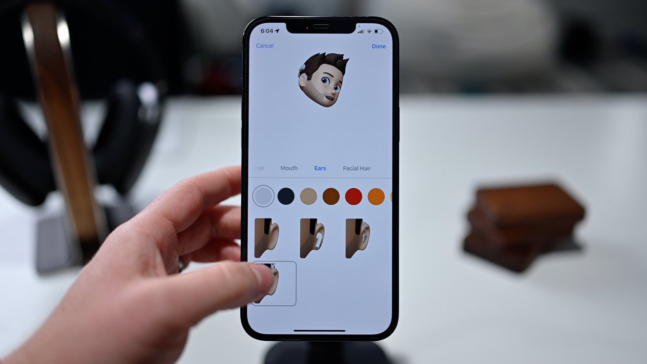 Cochlear implant option for Memoji characters