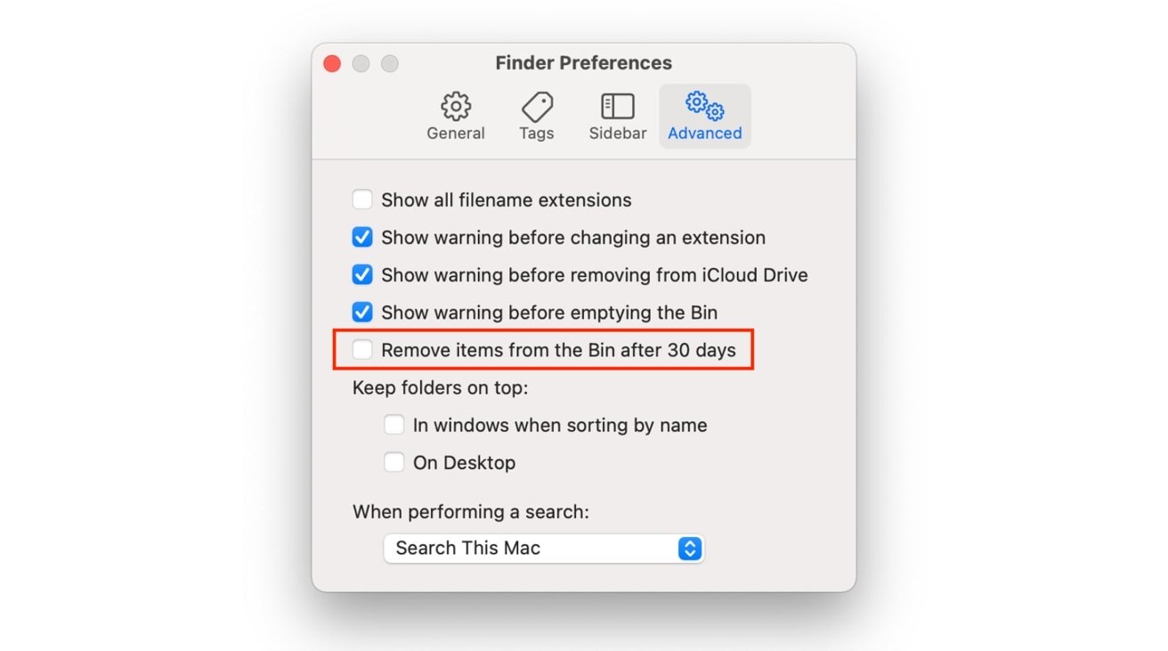 If you want to stop automatically deleting the Trash, the option can be found in Finder Preferences. 