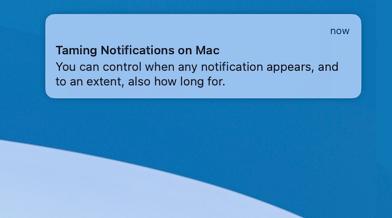 How to make Mac notifications show longer, or leave faster | AppleInsider