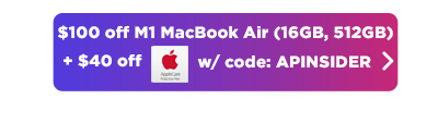 MacBook Air $150 off plus $40 off AppleCare button in purple