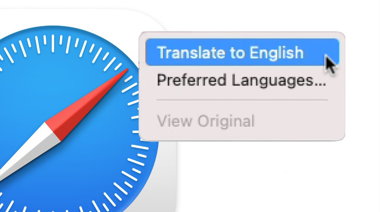 translate website to english in safari