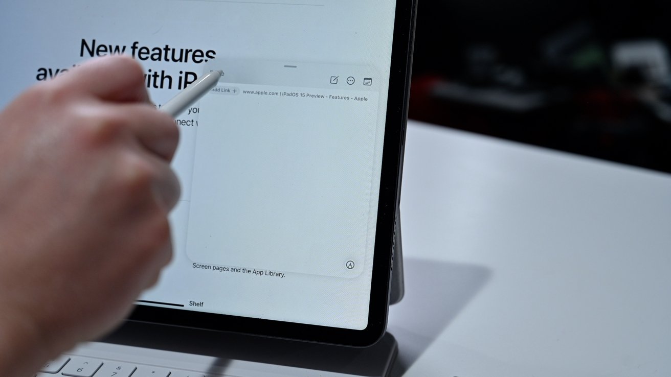 Use Apple Pencil to open a Quick Note