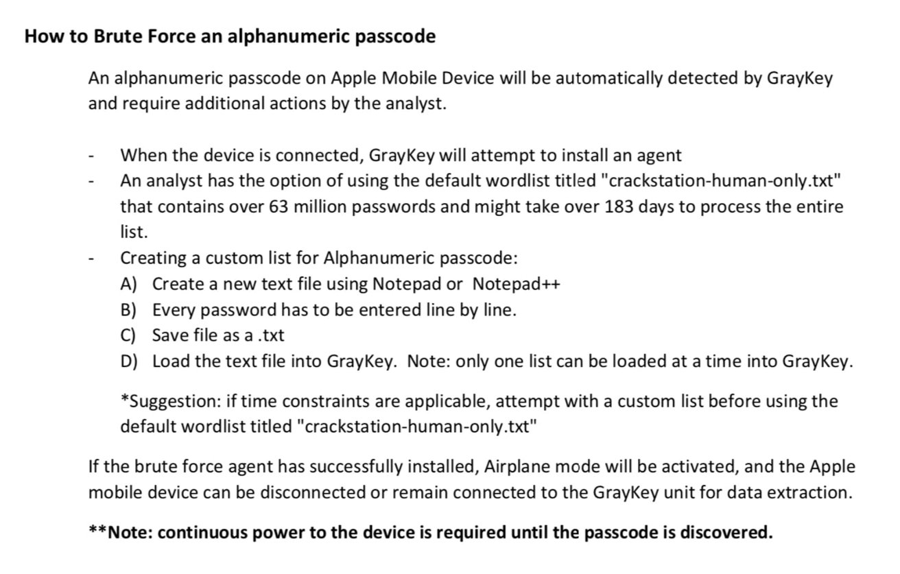 Iphone Hacking Tool Graykey Techniques Outlined In Leaked Instructions Appleinsider 