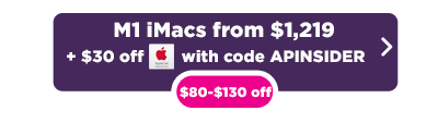 M1 iMac 24 inch up to $130 off button