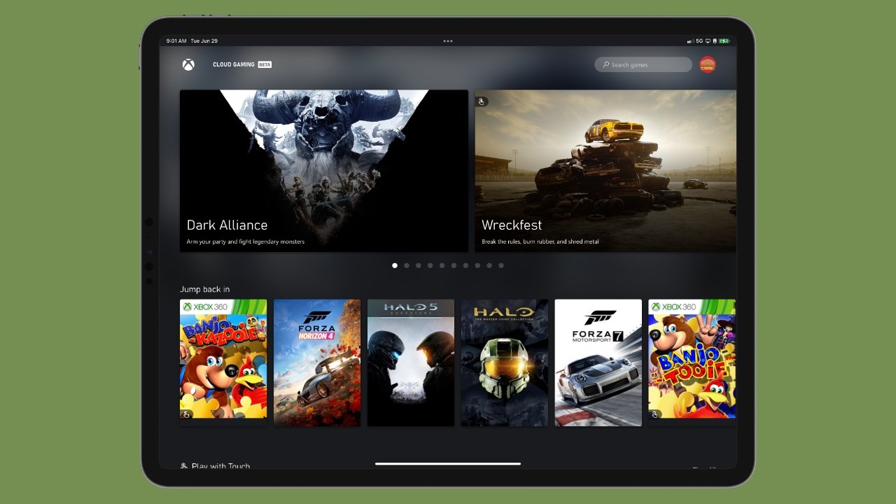 Xbox Cloud Gaming (Beta) em