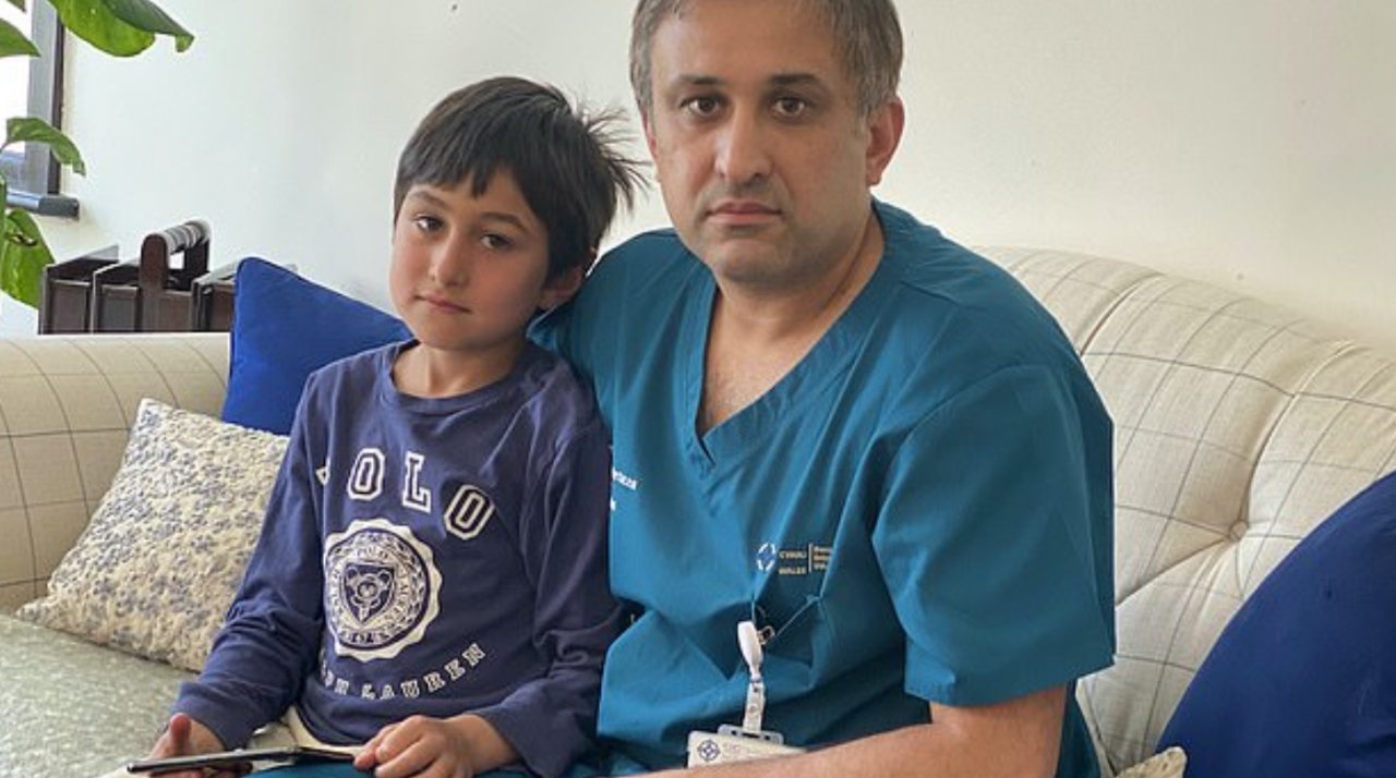 Consultant endocrinologist Muhammad Mutaza and son. Neither knew about iOS parental controls