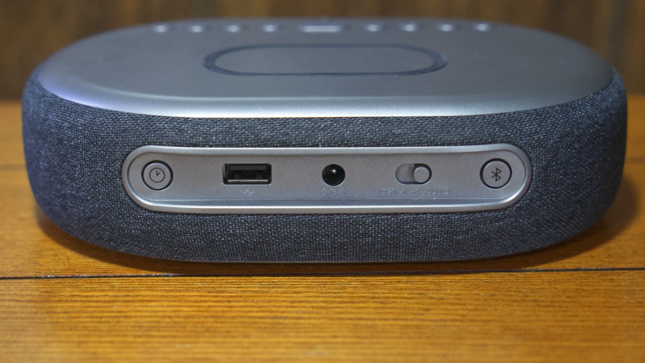 Buttons on the rear of the device are used for initial setup