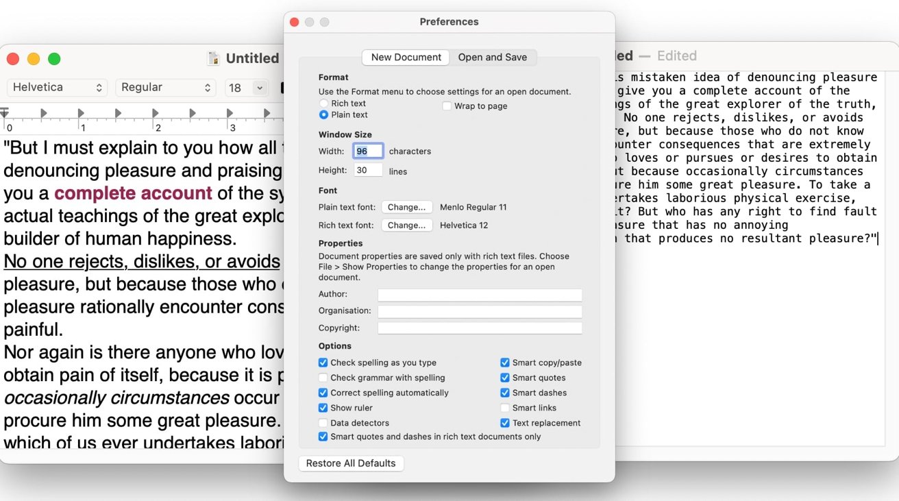 plain text editor for macbook pro