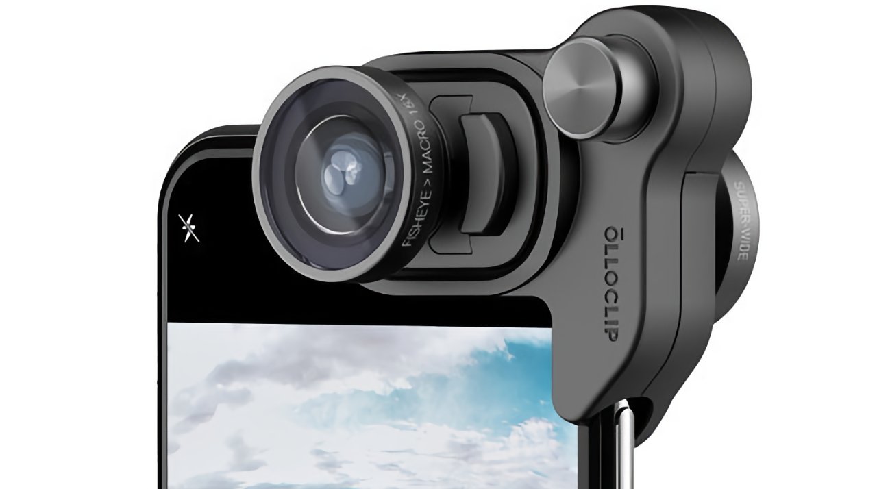 A future camera attachment, like this Olloclip mount, could be used to measure temperature