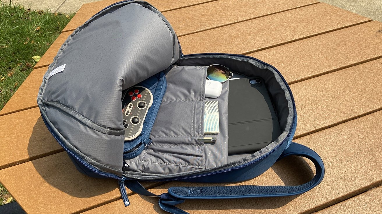 The commuter backpack offers plenty of storage for all the items you use on a daily basis