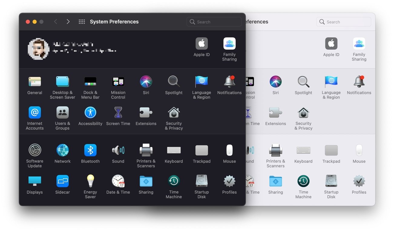 mac os x dark mode