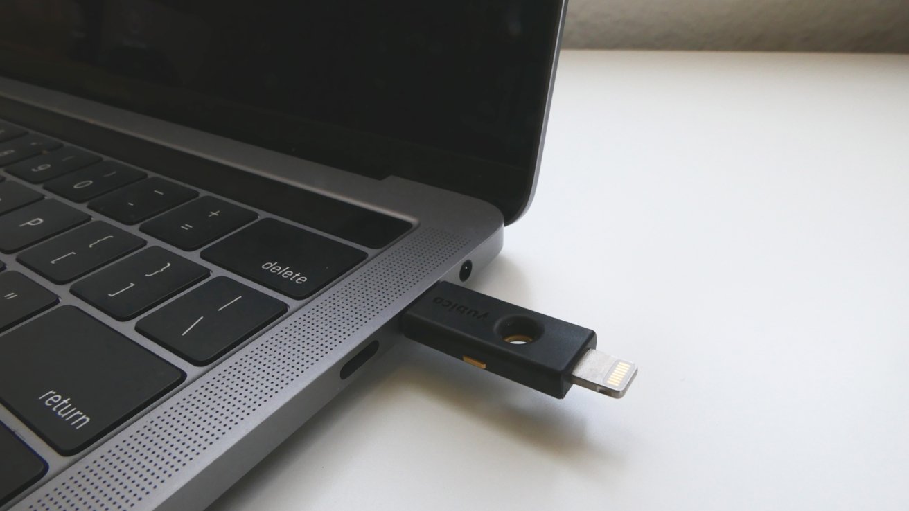 The YubiKey 5Ci has both Lightning and a USB-C connectors &mdash; perfect for Apple users.