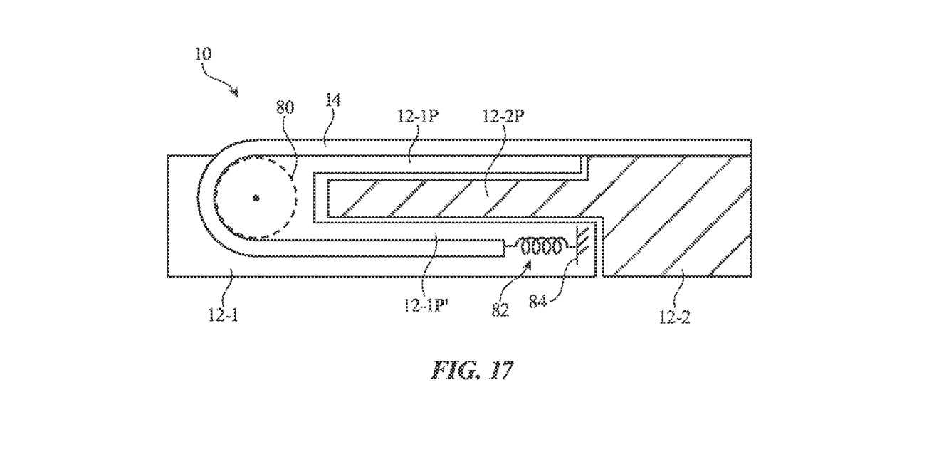 An expanded screen could be pulled out of the side of an iPhone when needed