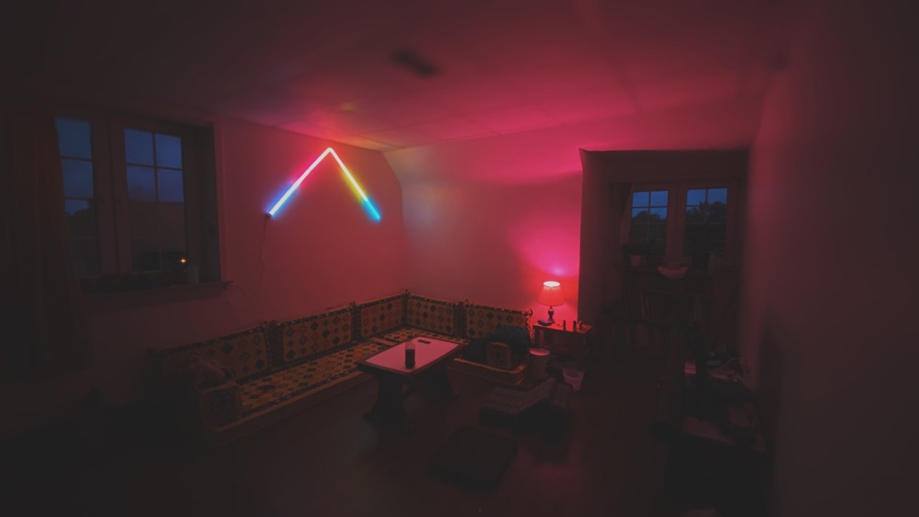 Of course, you can always use the light to convert your living area into a vaporwave-inspired movie den