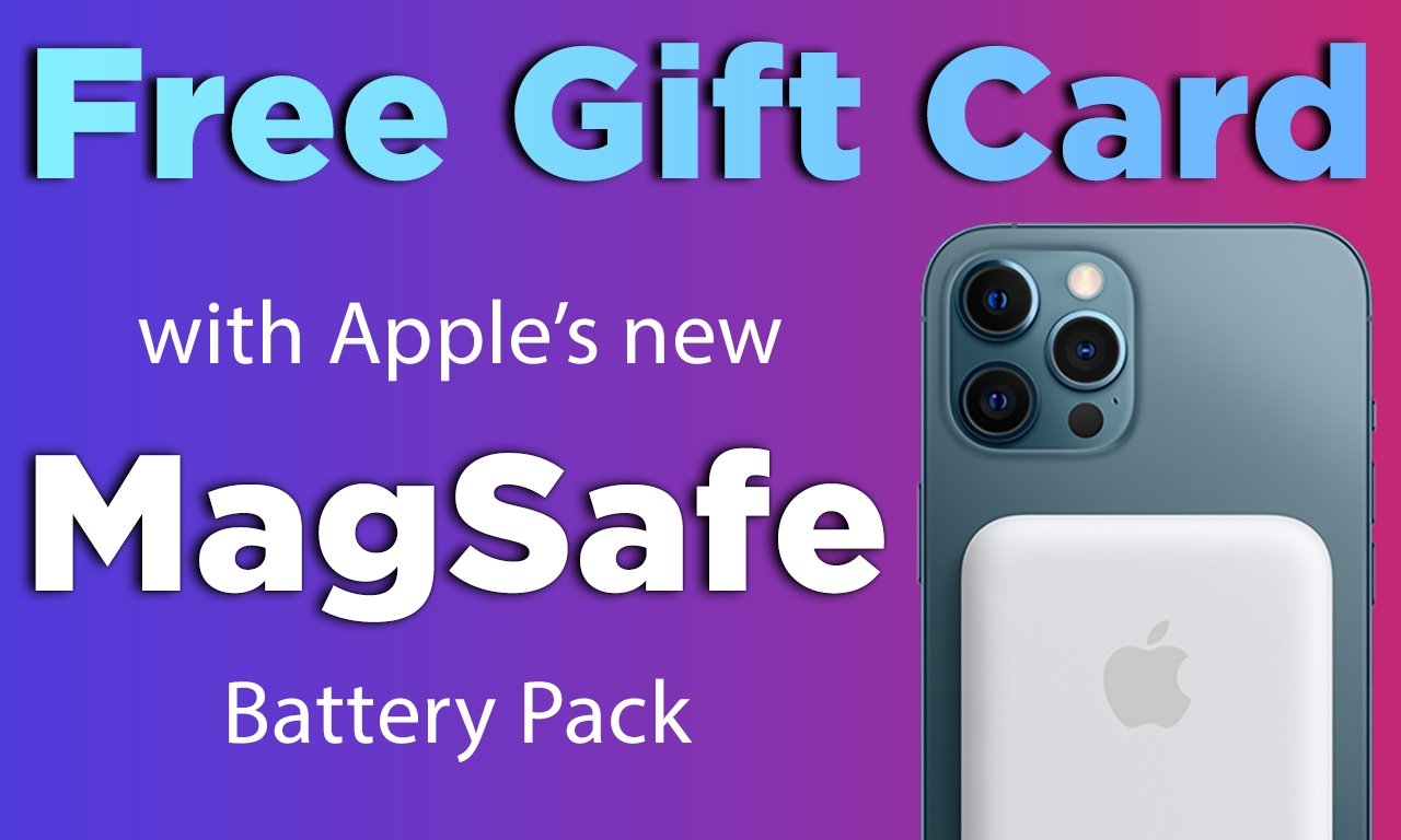 Free $10 Gift Card With Apple'S Magsafe Battery Pack For Iphone 12 |  Appleinsider