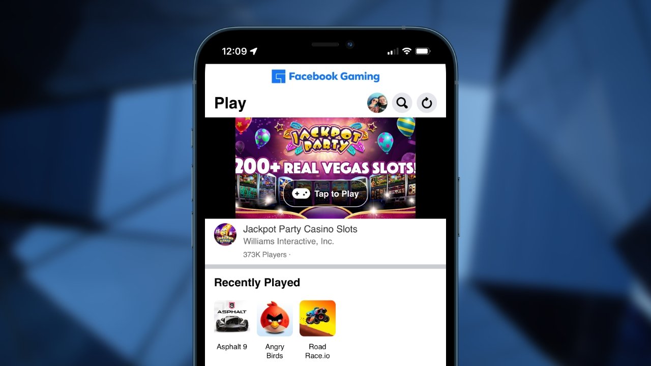 Facebook cloud gaming launches on iOS as a web app