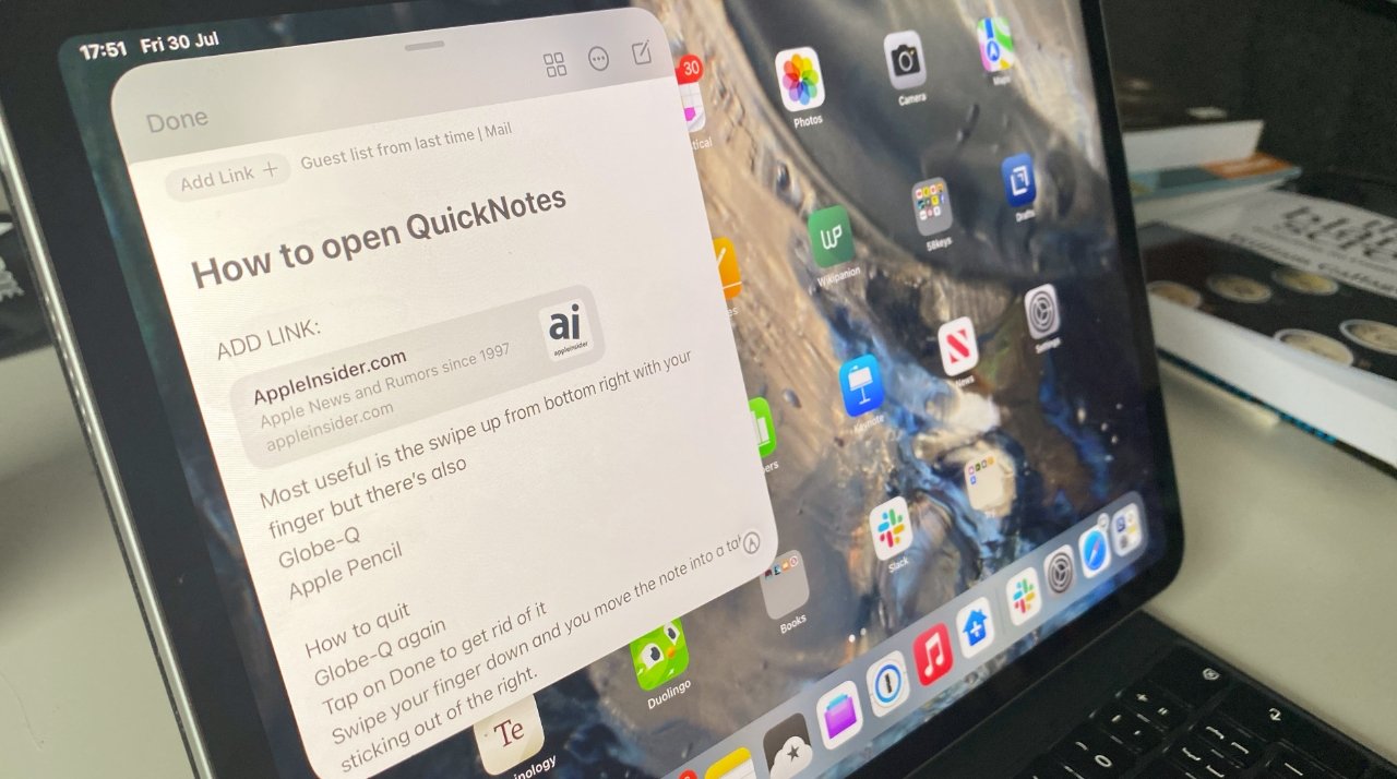 Create Quick Notes anywhere on iPad - Apple Support