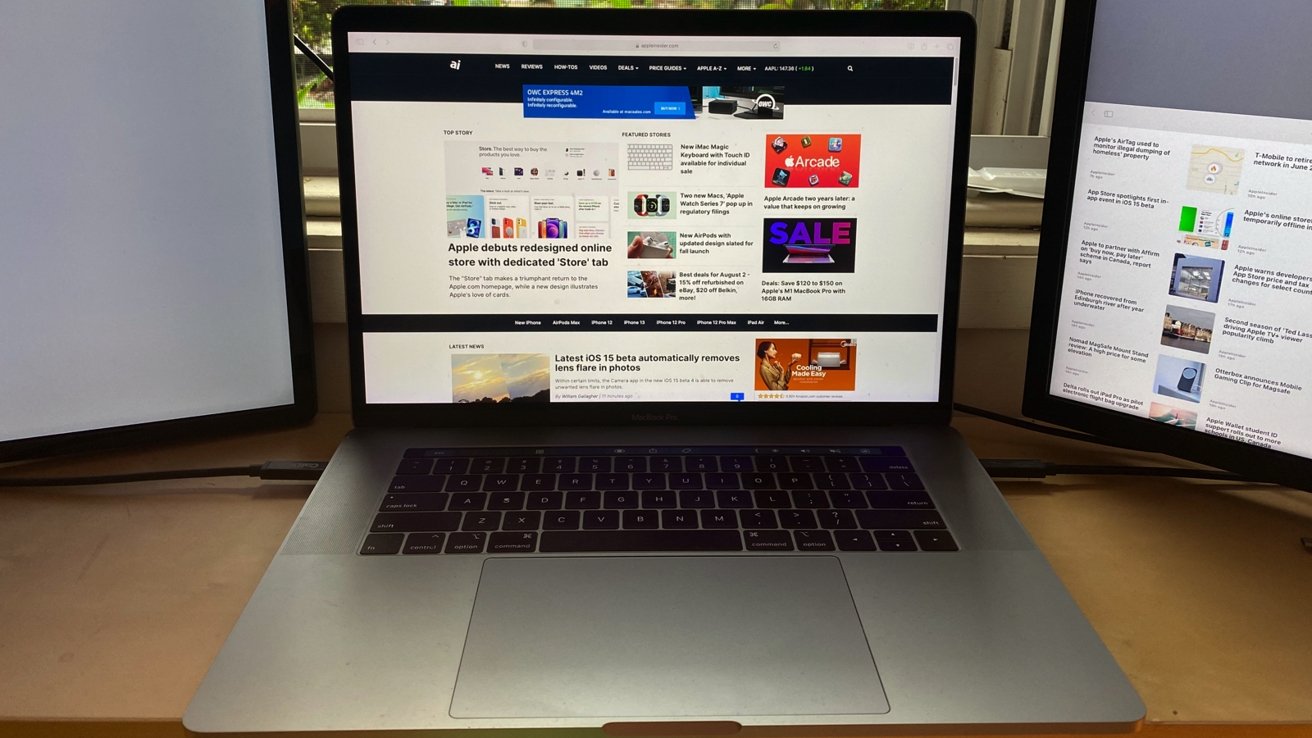 You can't immediately tell, but this is the 2018 15-inch MacBook Pro with Touch Bar