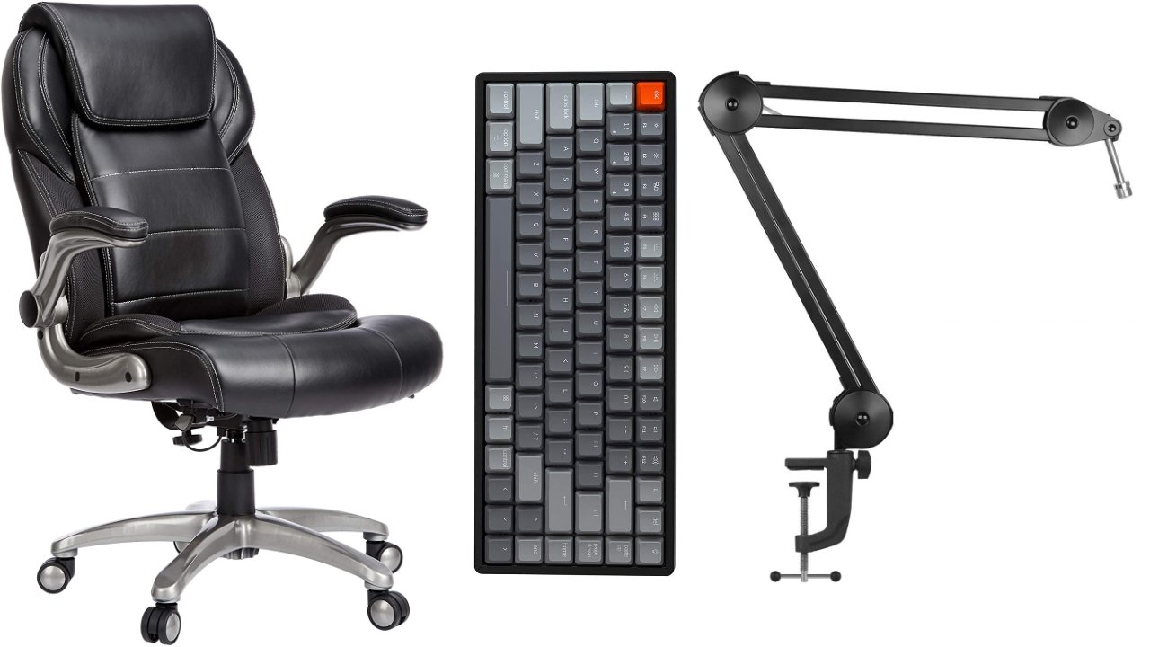 Wes' choices include a chair, keyboard, and mic boom