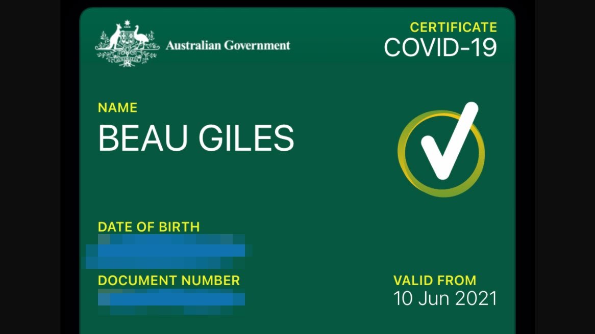 Australia's COVID-19 Digital Certificate