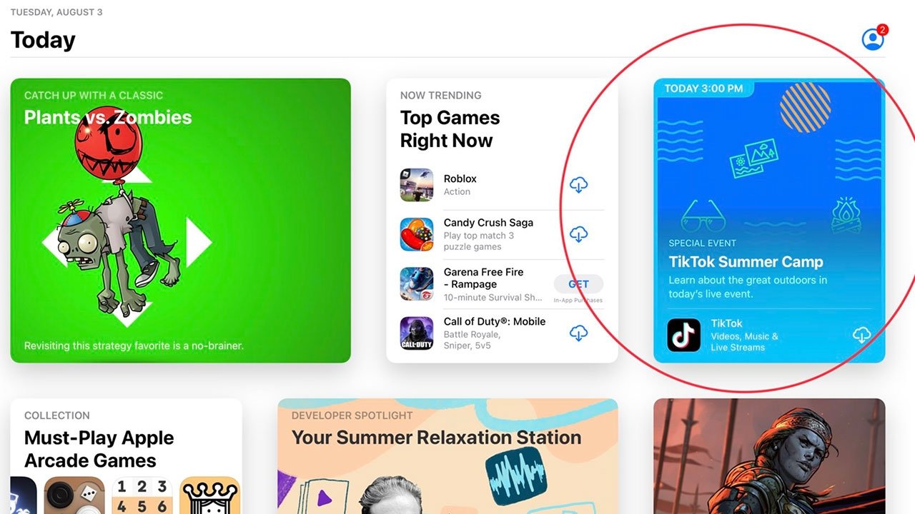 photo of App Store spotlights first in-app event in iOS 15 beta image