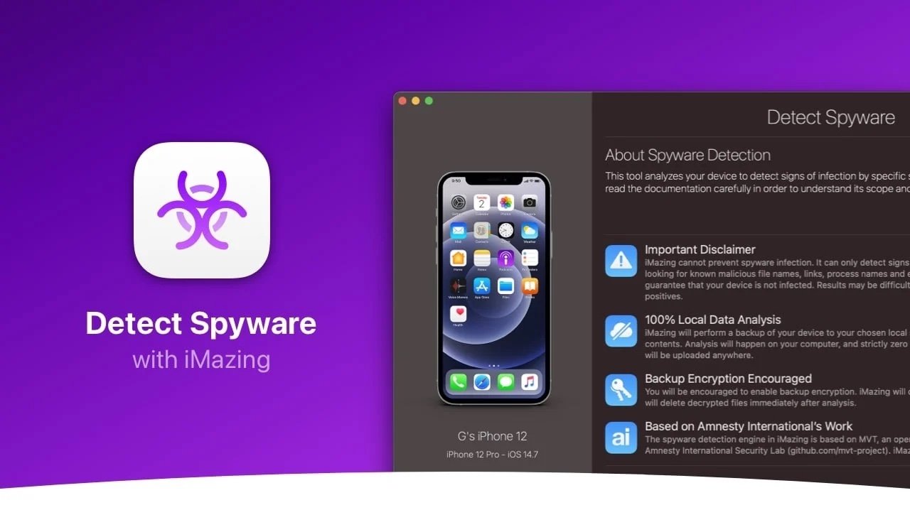 Detect Pegasus malware on iOS for free using admin app iMazing