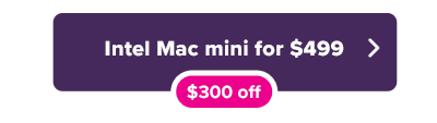 Intel Mac mini for $499 button