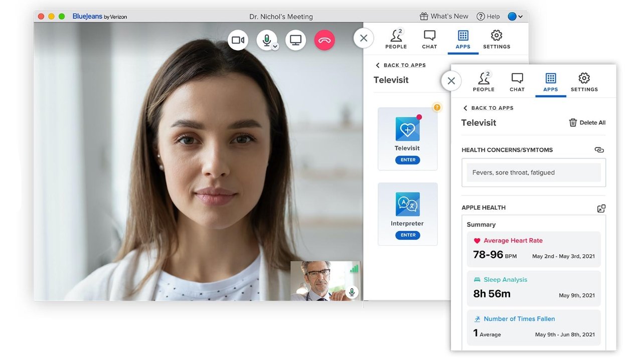 BlueJeans video conferencing adds Health sharing |
