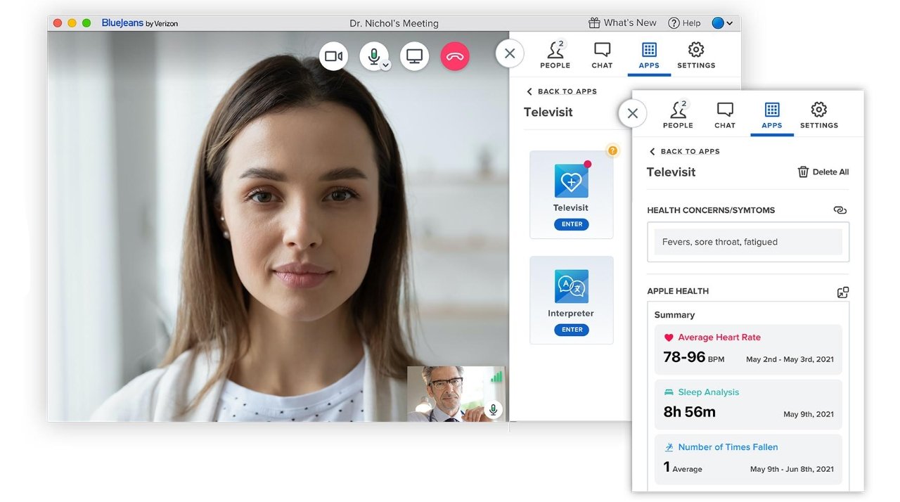 BlueJeans ビデオ会議に Apple Health 共有サポートが追加