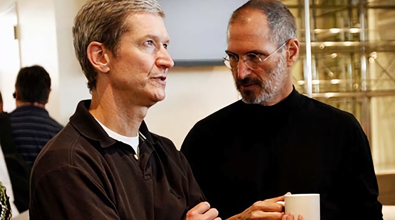 Tim Cook with Steve Jobs